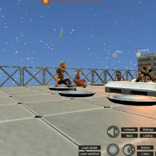 Example of a virtual gaming environment, with an avatar. 