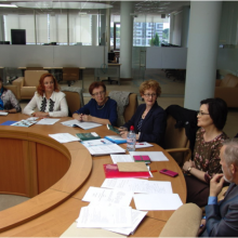 Delegates to the meeting in the National Library.