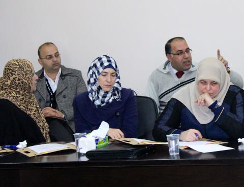 workshop held in Palestine in December 2015