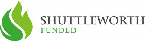 Shuttleworth logo with a green flower, and the words "Shuttleworth funded"