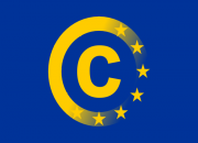 EU flag with copyright symbol. Source: www.laquadrature.net
