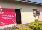 Palisa Public Library showing sign offering public  internet access.