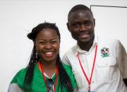 Two trainees - Given Mwenda Besa, manager at Ngwerere Lubuto Library in Lusaka, and Allan Hagwelele Mudenda, from the Provincial Education Office, which manages libraries in Zambia’s Southern Province.