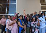 Group photo of the Namibian public librarians selected to be trainers within the Namibia Library and Archives Service network of 65 public libraries.