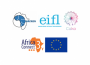 Logos of WACREN. EIFL, Coko Foundation and Libsense
