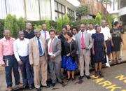 Representatives of university management, libraries and researchers after a open access policy development workshop in Nairobi, Kenyan in 2019.
