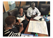 Ugandan participants at the EIFL-PLIP statistics and evaluation workshop in Nairobi, Kenya.