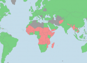 Map of the world showing Least Developed Countries (source, WTO )