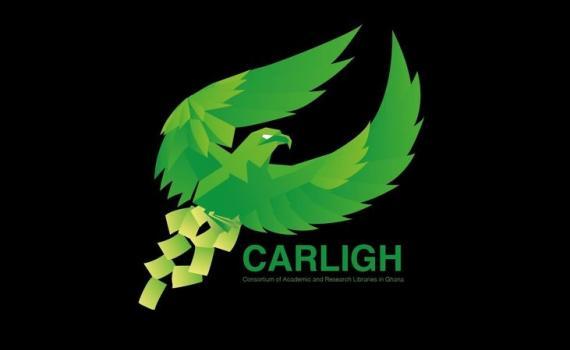 Carligh Logo - a bird of prey on a black background!