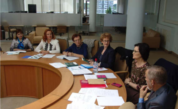 Delegates to the meeting in the National Library.