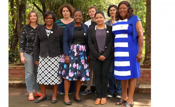 A group of women trainers who took part in the EIFL open science train-the-trainers workshop in Ethiopia in June 2017.