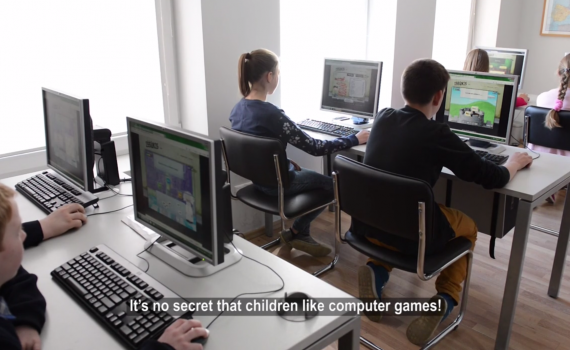 play a computer game