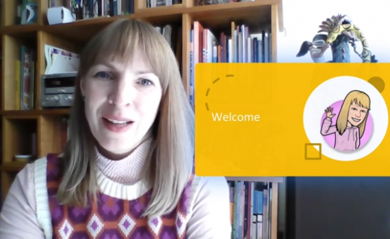 Screenshot from the video showing presenter Ugne Lipeikaite.