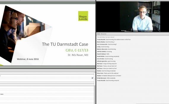 Screengrab of TU Darmstadt webinar presentation Screengrab of TU Darmstadt webinar presentation
