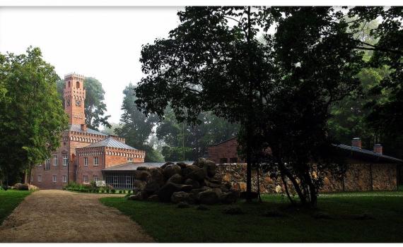 Plungė Park’s historic castle - an Italian-style neo-Gothic castle built in the mid-1800s. Its main feature is a 12-metre tall clock tower. Plungė Park’s historic castle - an Italian-style neo-Gothic castle built in the mid-1800s. Its main feature is a 12-metre tall clock tower.