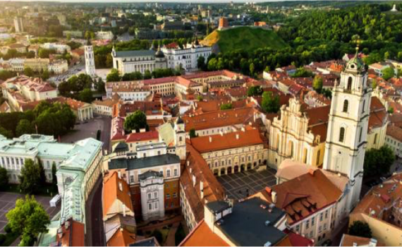 View of Vilnius, Lithuania, where the General Assembly will take place.