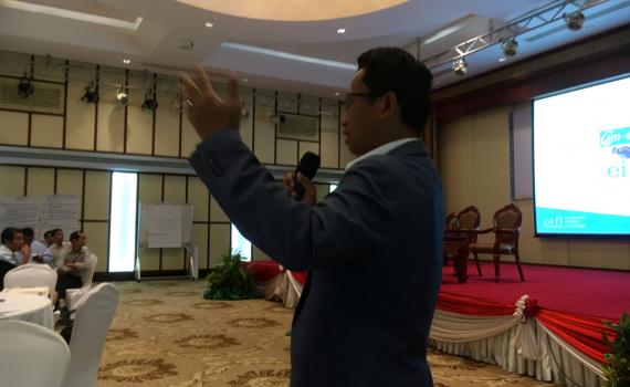 Wanna Net, EIFL Copyright Coordinator in Cambodia presents the Marrakesh Treaty at a national workshop to design Cambodia’s strategic plan on disability 2019-2023.